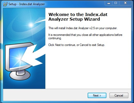 Install the tool Systenance Index.dat