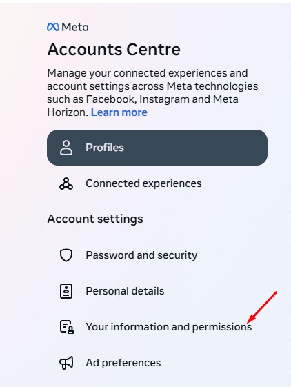 Your Information and Permissions