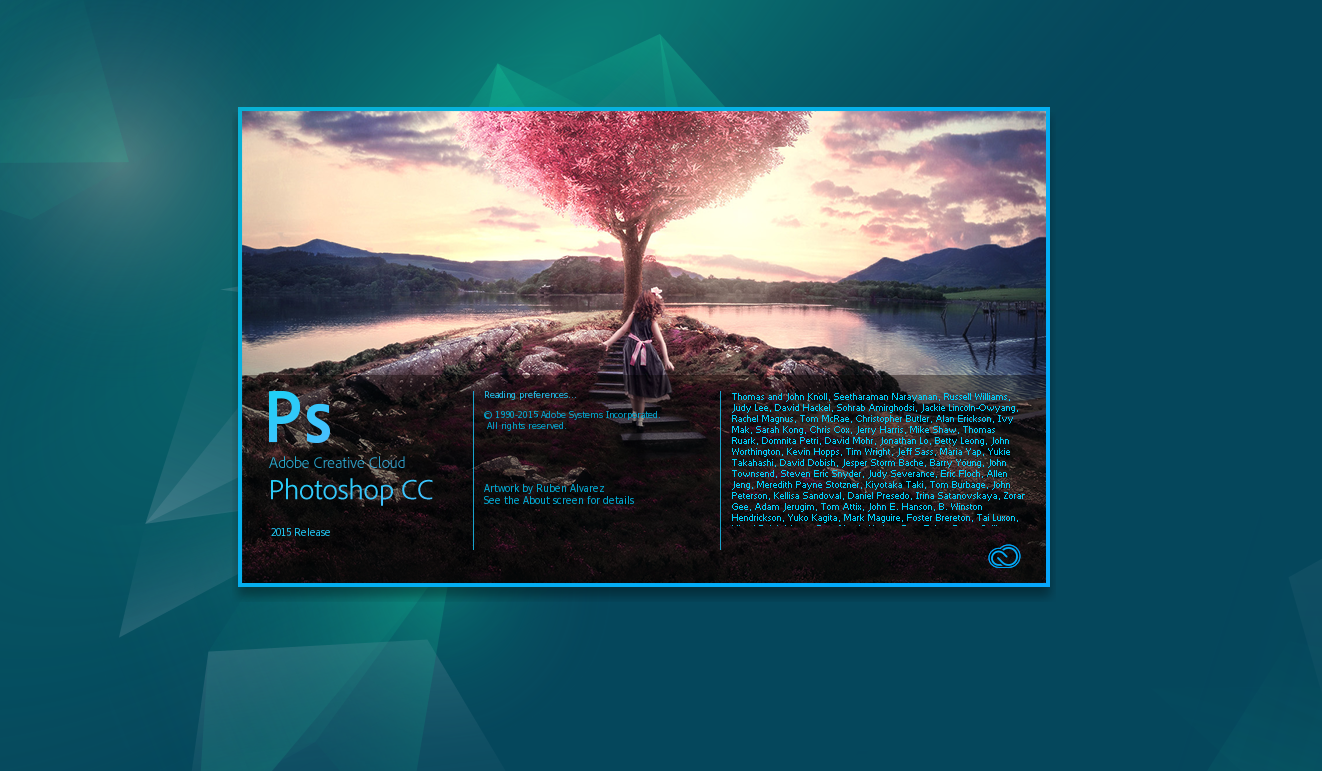 Running Adobe Photoshop CC 2015 on Debian Linux via Wine.