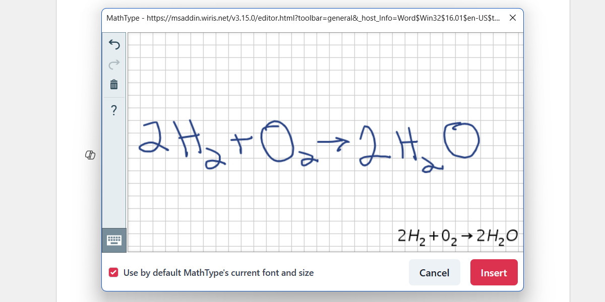 MathType add-in for Microsoft Word