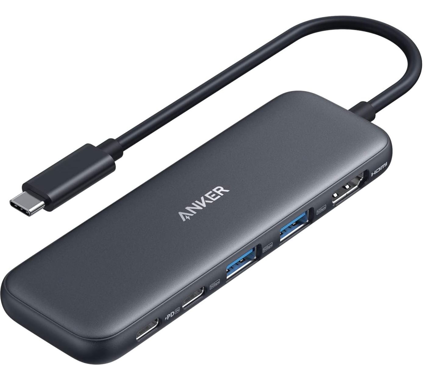 Anker 332 USB-C hub with 5 ports.