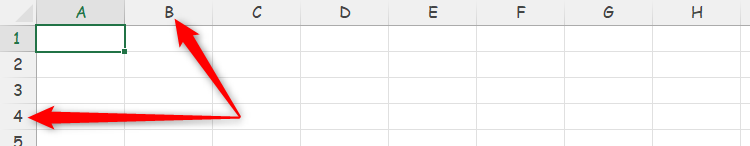 The column and row headings in Excel are displayed in Comic Sans MS.