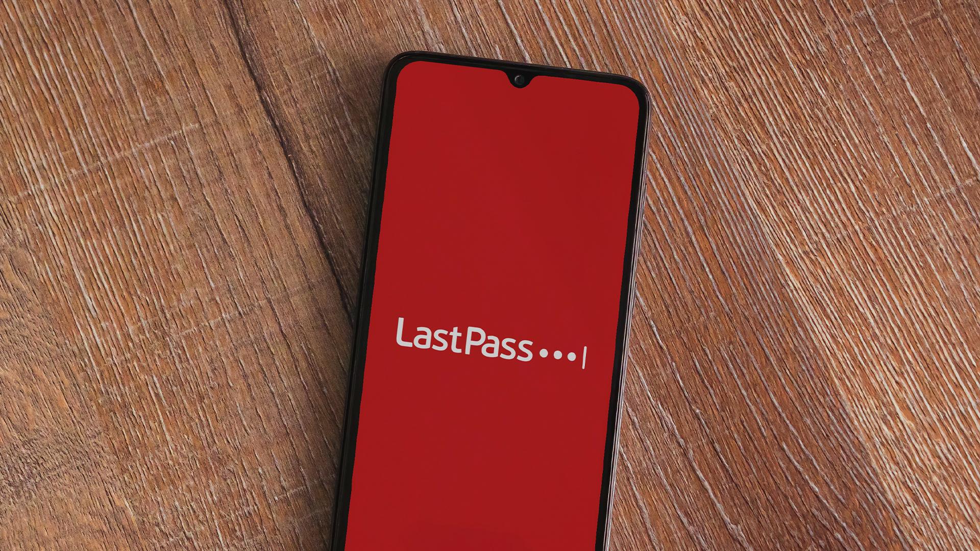 LastPass launching on a phone screen.