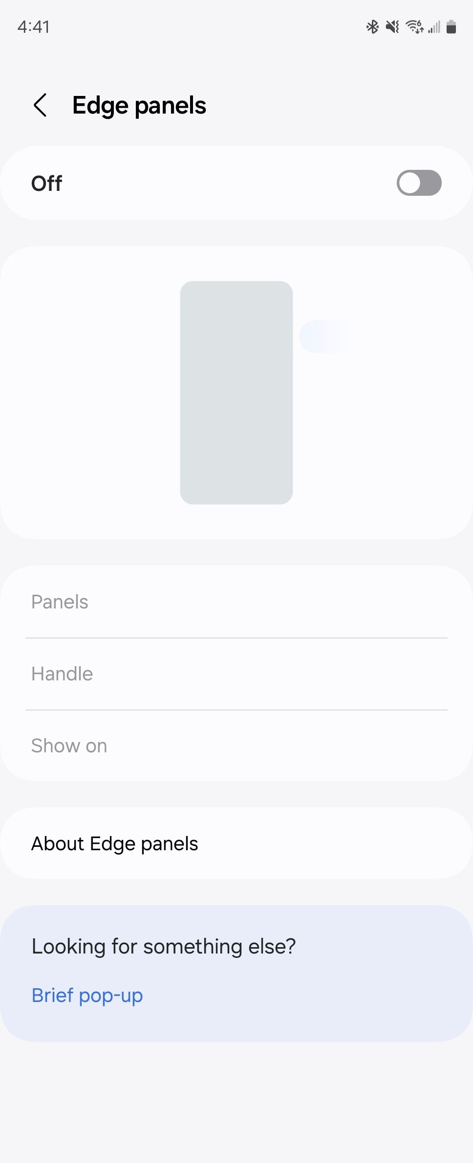 Edge Panel settings on a Galaxy Z Fold 6.