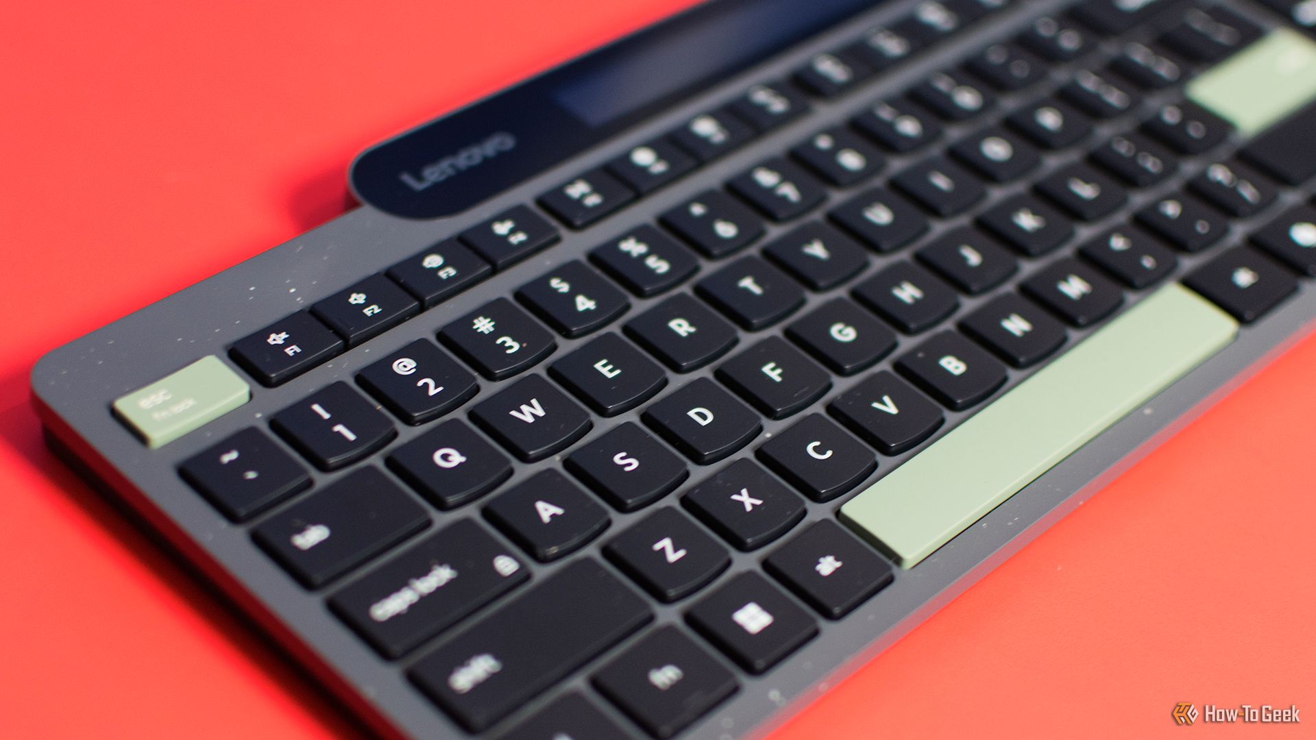 Lenovo Self Charging Wireless Keyboard at CES 2025.