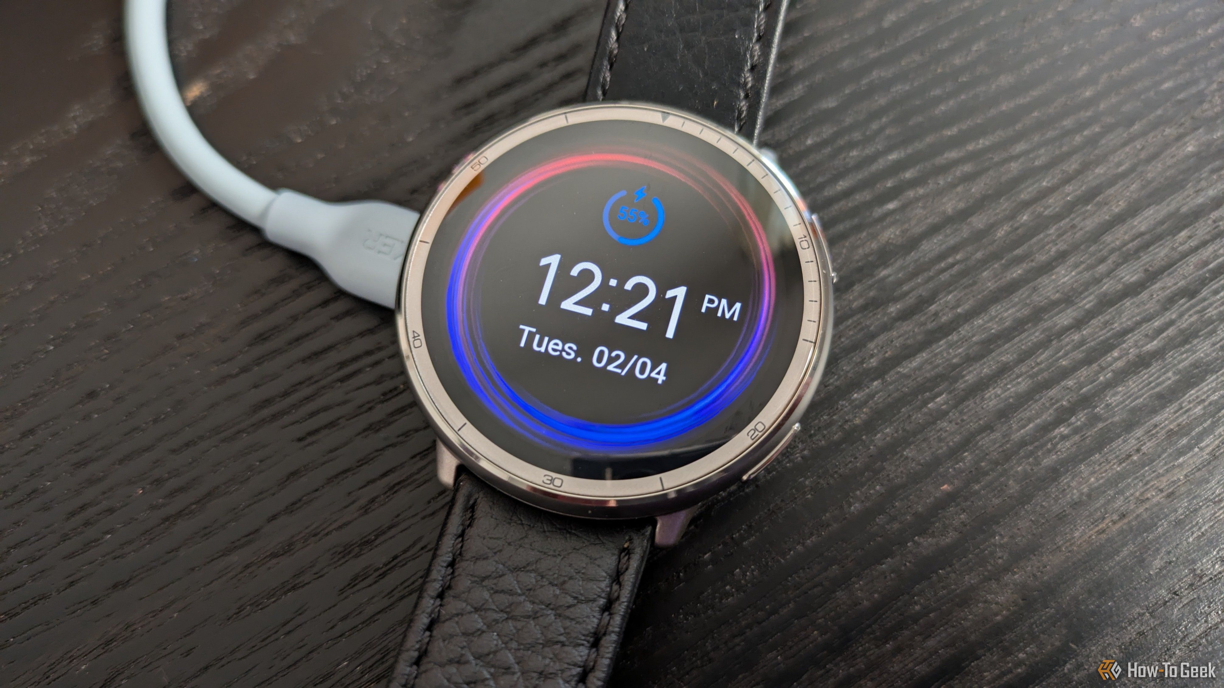 Amazfit Active 2 charging screen.