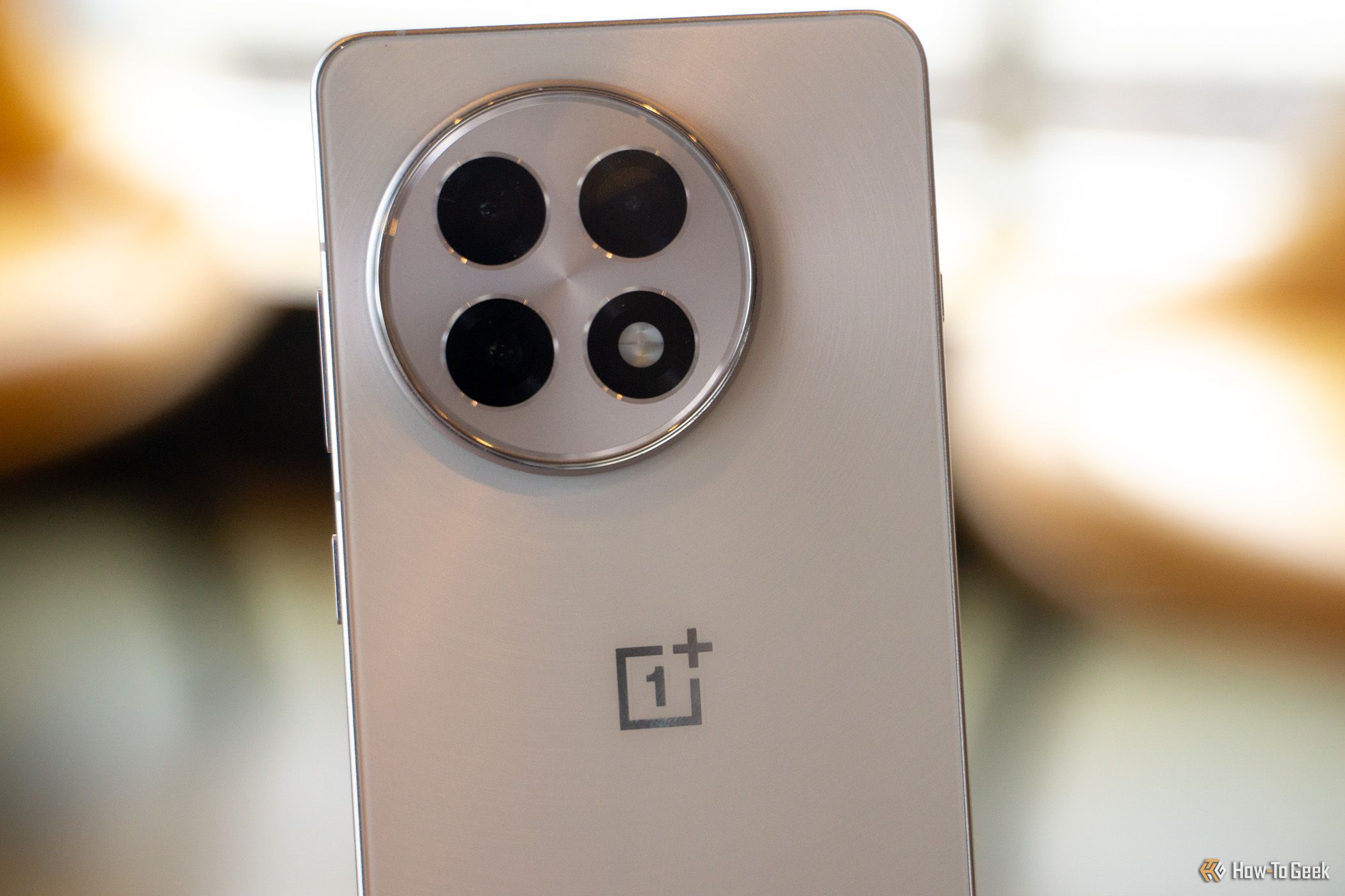 The triple camera array of the OnePlus 13R.