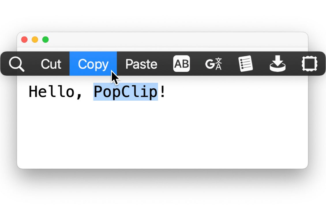 PopClip for Mac.