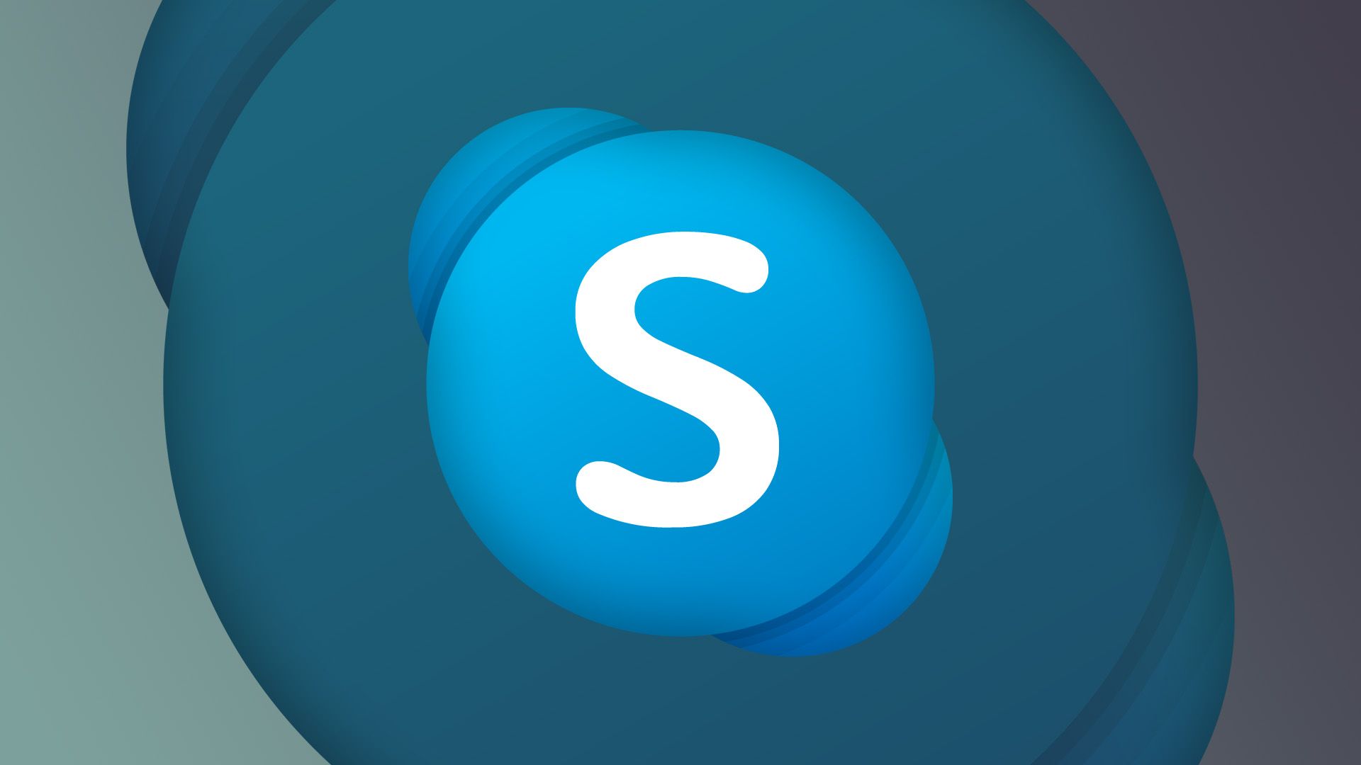 Skype logo on a dark background.