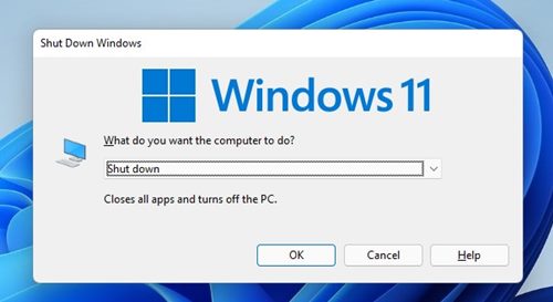 Shutdown Windows prompt