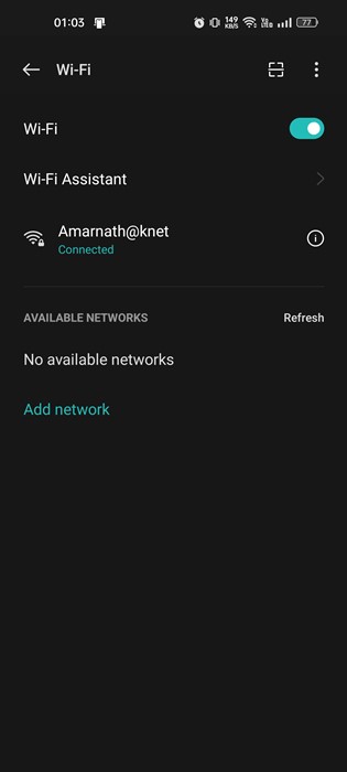 WiFi network