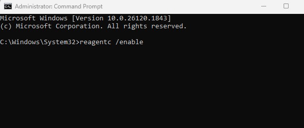 reagentc /enable
